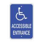 Handicapped Accessible Entrance Sign